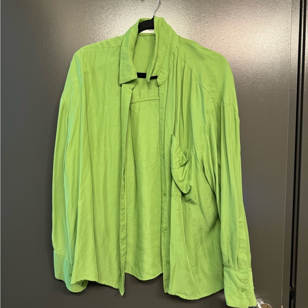 Mango Fresh Green Shirt